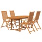 vidaXL Set Mobili da Pranzo per Giardino 5 pz Legno Massello di Acacia vidaXL Set Mobili da Pranzo per Giardino 5 pz Legno Massello di Acacia