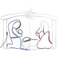 Natività Decorazione di Natale 240 LED 116x41x87 cm Natività Decorazione di Natale 240 LED 116x41x87 cm