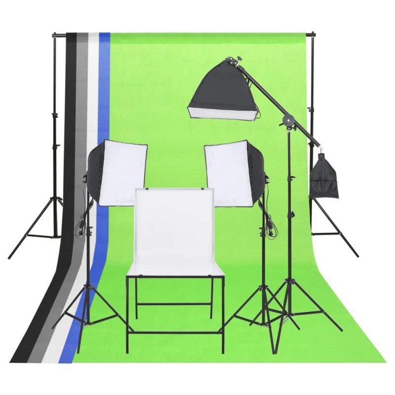 Kit di Illuminazione per Studio Fotografico e Tavolo da Ripresa Kit di Illuminazione per Studio Fotografico e Tavolo da Ripresa