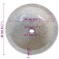 vidaXL Lavandino in Marmo 40 cm Crema