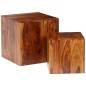 Set Tavolini da Caffè 2 pz in Massello di Sheesham 70x70x30 cm Set Tavolini da Caffè 2 pz in Massello di Sheesham 70x70x30 cm