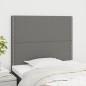 Testiere 2 pz Grigio Scuro 100x5x78/88 cm in Tessuto Testiere 2 pz Grigio Scuro 100x5x78/88 cm in Tessuto