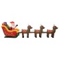 Decorazione Babbo Natale Gonfiabile con Renne LED 490 cm Decorazione Babbo Natale Gonfiabile con Renne LED 490 cm
