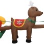 Decorazione Babbo Natale Gonfiabile con Renne LED 490 cm Decorazione Babbo Natale Gonfiabile con Renne LED 490 cm