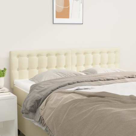 Testiere 2 pz Crema 72x5x78/88 cm in Similpelle