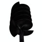 Trapano terra con maniglia 180 mm doppia spirale Acciaio Nero Trapano terra con maniglia 180 mm doppia spirale Acciaio Nero