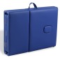 Lettino Pieghevole da Massaggio Blu 4 Zone con Telaio Alluminio Lettino Pieghevole da Massaggio Blu 4 Zone con Telaio Alluminio