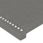 Testiere 2 pz Grigio Scuro 100x5x78/88 cm in Tessuto Testiere 2 pz Grigio Scuro 100x5x78/88 cm in Tessuto