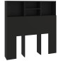 Testiera con Contenitore Nero 100x19x103,5 cm Testiera con Contenitore Nero 100x19x103,5 cm