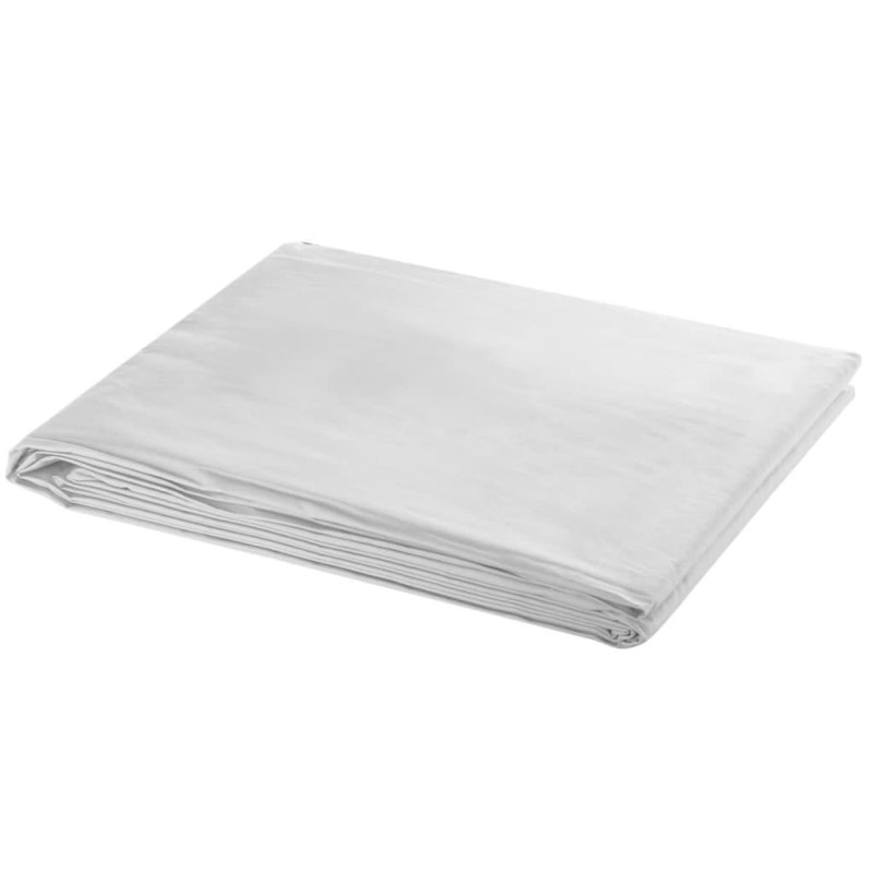 vidaXL Fondale Fotografico in Cotone Bianco 500x300 cm 