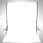 vidaXL Fondale Fotografico in Cotone Bianco 500x300 cm 
