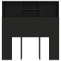 Testiera con Contenitore Nero 100x19x103,5 cm Testiera con Contenitore Nero 100x19x103,5 cm