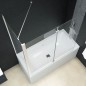 Box Doccia Pieghevole a Libro in ESG 120x68x130 cm Box Doccia Pieghevole a Libro in ESG 120x68x130 cm