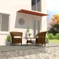 Tenda da Sole Retrattile 300x150 cm Arancione e Marrone Tenda da Sole Retrattile 300x150 cm Arancione e Marrone