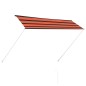 Tenda da Sole Retrattile 300x150 cm Arancione e Marrone Tenda da Sole Retrattile 300x150 cm Arancione e Marrone