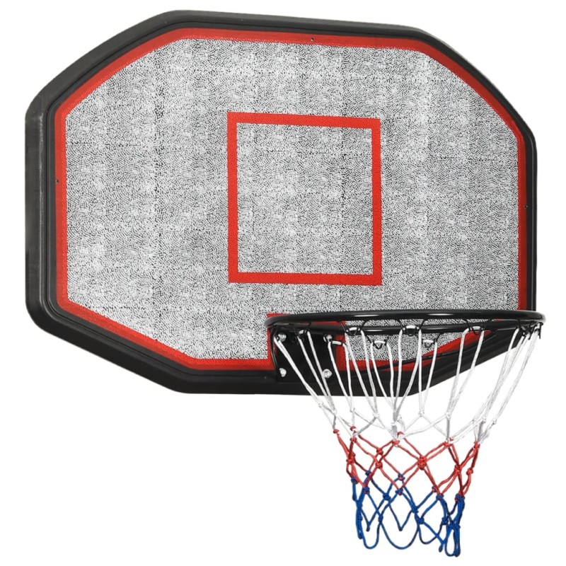 vidaXL Tabellone da Pallacanestro Nero 109x71x3 cm Polietilene vidaXL Tabellone da Pallacanestro Nero 109x71x3 cm Polietilene