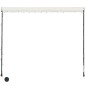 Tenda da Sole Retrattile con LED 300x150 cm Crema Tenda da Sole Retrattile con LED 300x150 cm Crema