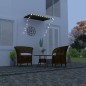 Tenda da Sole Retrattile con LED 150x150 cm Antracite Tenda da Sole Retrattile con LED 150x150 cm Antracite