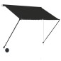 Tenda da Sole Retrattile con LED 100x150 cm Antracite Tenda da Sole Retrattile con LED 100x150 cm Antracite