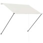 Tenda da Sole Retrattile con LED 150x150 cm Crema Tenda da Sole Retrattile con LED 150x150 cm Crema