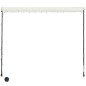 Tenda da Sole Retrattile con LED 150x150 cm Crema Tenda da Sole Retrattile con LED 150x150 cm Crema