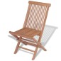 Sedie da Giardino Pieghevoli 4 pz in Legno Massello di Teak Sedie da Giardino Pieghevoli 4 pz in Legno Massello di Teak