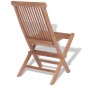 Sedie da Giardino Pieghevoli 4 pz in Legno Massello di Teak Sedie da Giardino Pieghevoli 4 pz in Legno Massello di Teak