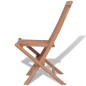 Sedie da Giardino Pieghevoli 4 pz in Legno Massello di Teak Sedie da Giardino Pieghevoli 4 pz in Legno Massello di Teak