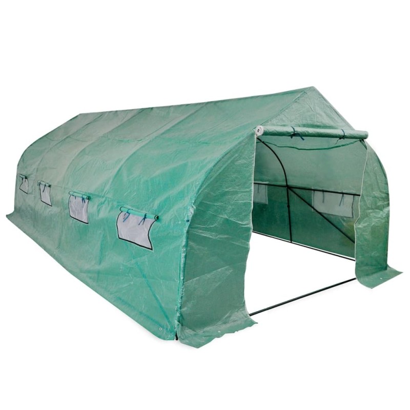 Serra Polietilene Portatile Accessibile Struttura Acciaio 18 m² Serra Polietilene Portatile Accessibile Struttura Acciaio 18 m²