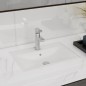 Lavandino Bagno Ceramica Bianca Rettangolare e Foro di Trabocco Lavandino Bagno Ceramica Bianca Rettangolare e Foro di Trabocco