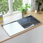 vidaXL Lavello da Cucina Lavorato a Mano in Acciaio Inox vidaXL Lavello da Cucina Lavorato a Mano in Acciaio Inox