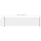 vidaXL Tenda Laterale Retrattile per Patio 600x160 cm Crema vidaXL Tenda Laterale Retrattile per Patio 600x160 cm Crema