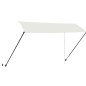 vidaXL Tenda da Sole Retrattile con LED 350x150 cm Crema vidaXL Tenda da Sole Retrattile con LED 350x150 cm Crema