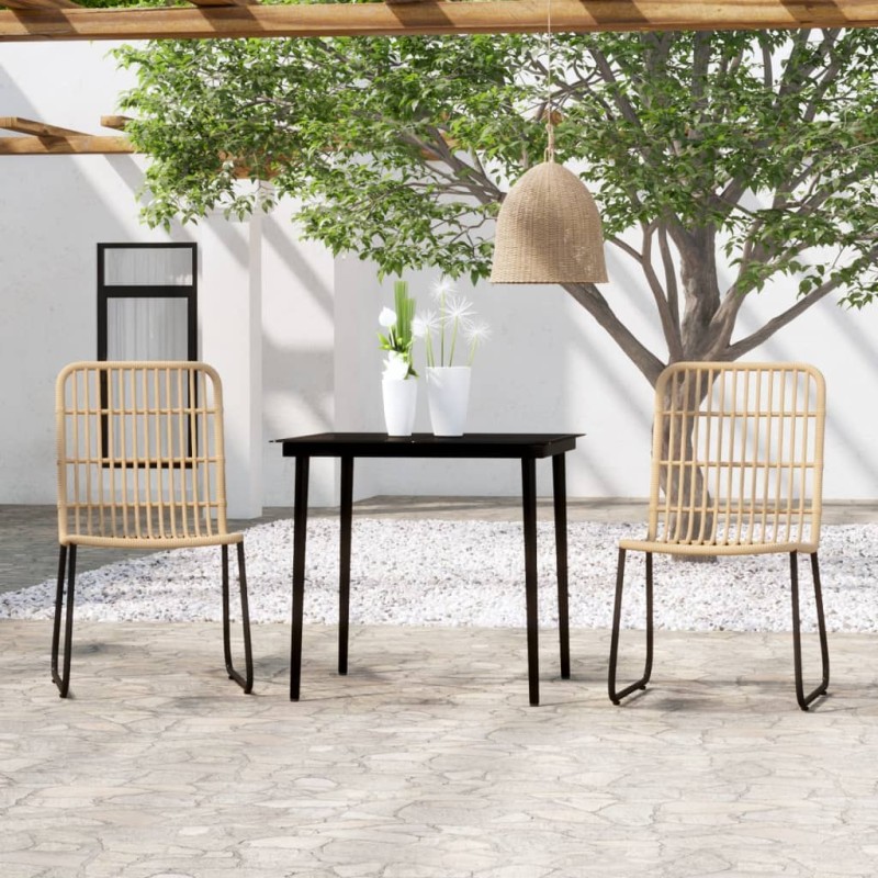 Set Mobili da Pranzo da Giardino 3 pz Rovere Set Mobili da Pranzo da Giardino 3 pz Rovere