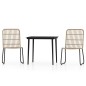 Set Mobili da Pranzo da Giardino 3 pz Rovere Set Mobili da Pranzo da Giardino 3 pz Rovere