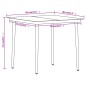 Set Mobili da Pranzo da Giardino 3 pz Rovere Set Mobili da Pranzo da Giardino 3 pz Rovere
