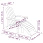 Sedia da Giardino Adirondack con Poggiapiedi Marrone HDPE Sedia da Giardino Adirondack con Poggiapiedi Marrone HDPE