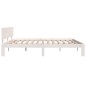 Giroletto Bianco in Legno Massello 180x200 cm 6FT Super King