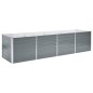Letto Rialzato Giardino in Acciaio Zincato 320x80x77 cm Grigio Letto Rialzato Giardino in Acciaio Zincato 320x80x77 cm Grigio