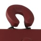 Lettino Pieghevole da Massaggio Rosso 4 Zone Telaio Alluminio Lettino Pieghevole da Massaggio Rosso 4 Zone Telaio Alluminio