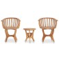 Set da Bistrot da Giardino 3 pz in Legno Massello di Teak Set da Bistrot da Giardino 3 pz in Legno Massello di Teak