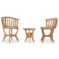 Set da Bistrot da Giardino 3 pz in Legno Massello di Teak Set da Bistrot da Giardino 3 pz in Legno Massello di Teak