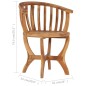 Set da Bistrot da Giardino 3 pz in Legno Massello di Teak Set da Bistrot da Giardino 3 pz in Legno Massello di Teak