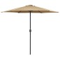 Ombrellone da Esterni con Palo in Alluminio 270x246 cm Talpa Ombrellone da Esterni con Palo in Alluminio 270x246 cm Talpa