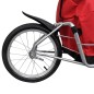 Rimorchio bicicletta con una ruota e borsa Rimorchio bicicletta con una ruota e borsa