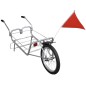 Rimorchio bicicletta con una ruota e borsa Rimorchio bicicletta con una ruota e borsa
