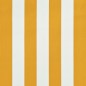 Tenda da Sole Retrattile con LED 150x150 cm Giallo e Bianco