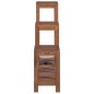 Piedistalli per Piante 3 pz in Legno Massello di Teak