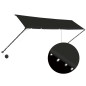 Tenda da Sole Retrattile con LED 400x150 cm Antracite Tenda da Sole Retrattile con LED 400x150 cm Antracite