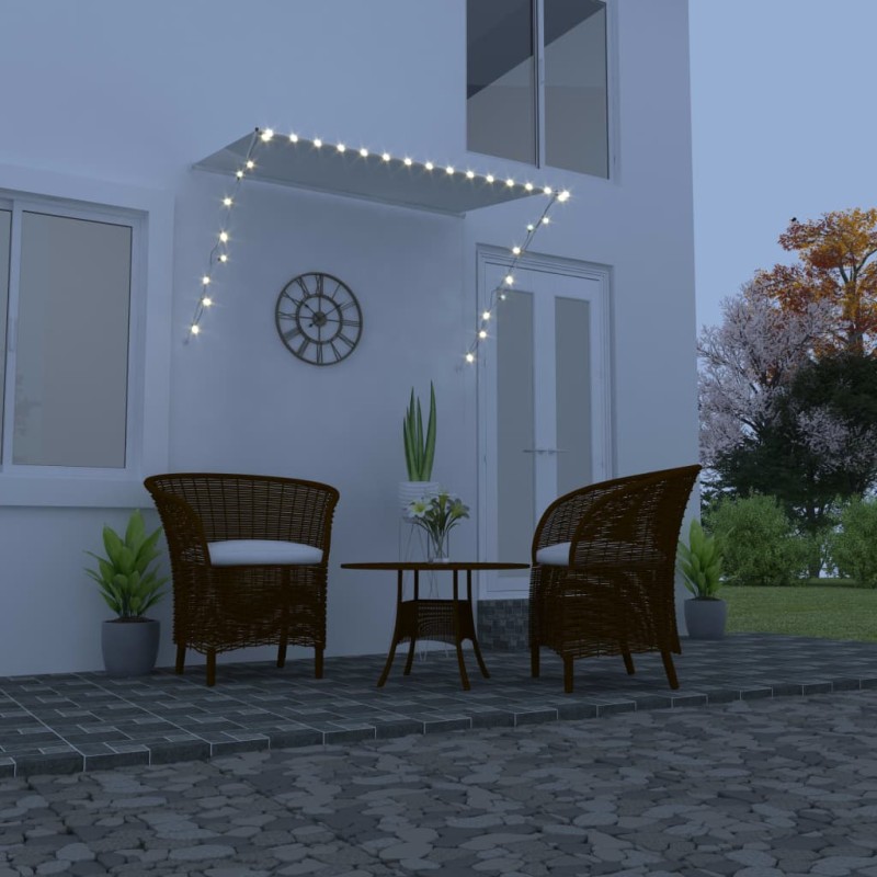 Tenda da Sole Retrattile con LED 200x150 cm Crema Tenda da Sole Retrattile con LED 200x150 cm Crema